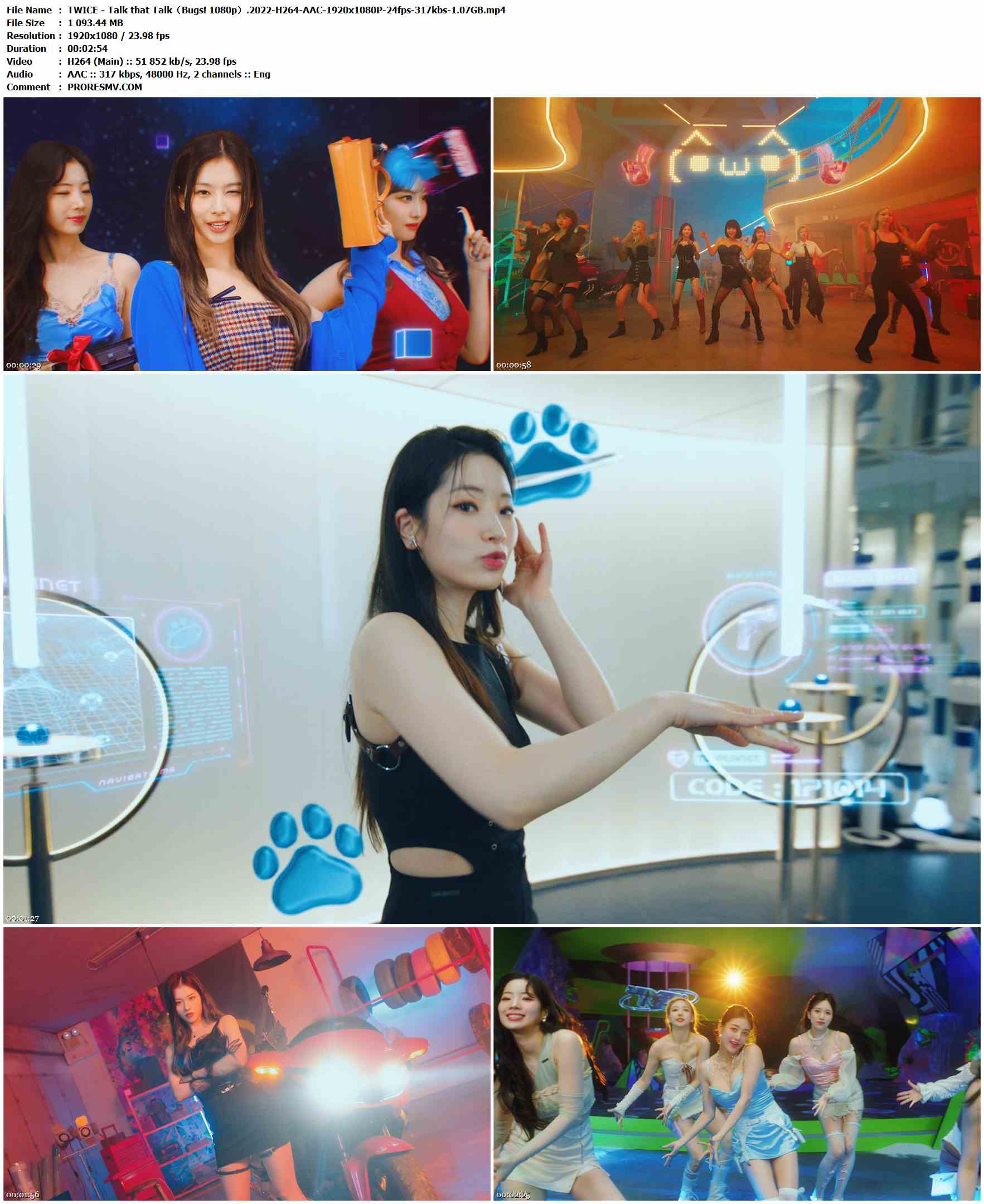 TWICE - Talk that Talk（Bugs! 1080p）.2022-H264-AAC-1920x1080P-24fps-317kbs-1.07GB官方MV_高清MV